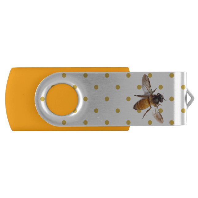 Honeybee and polka-dots USB flash drive (Front)