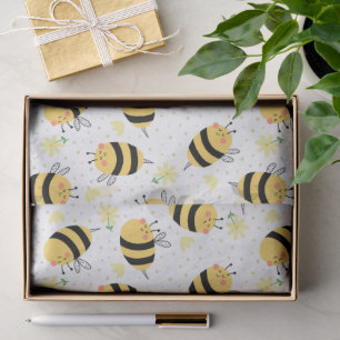 Honeybee and Sunflowers Tissue Paper