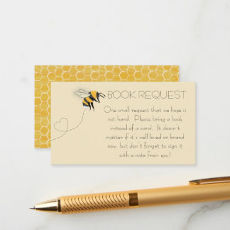 Honeybee Book Request Enclosure Card