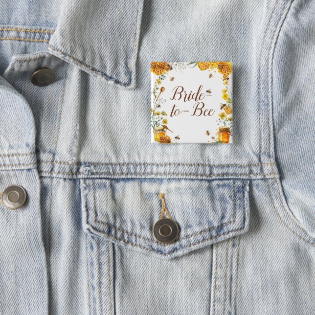 Honeybee Bride to Bee Baby Shower Role Button (In Situ)