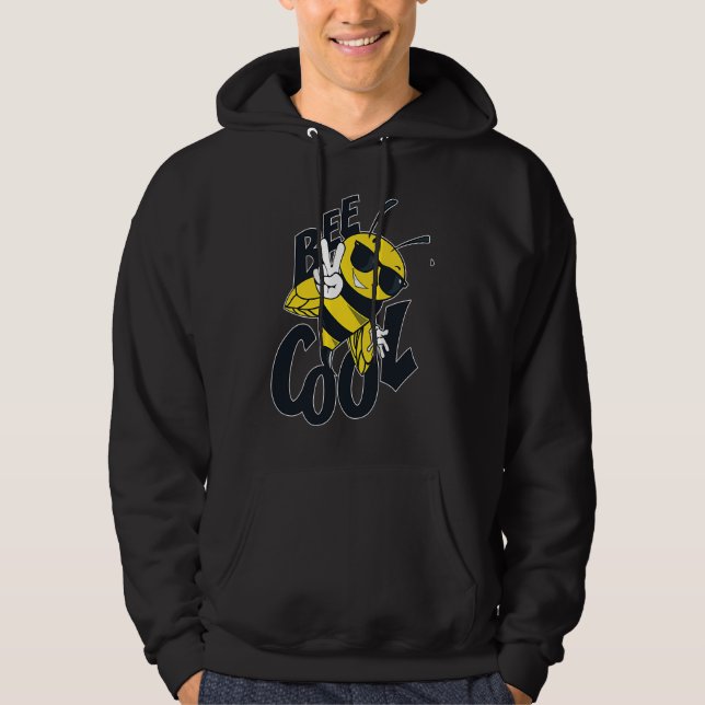 Honeybee Bumble Bee Honeycomb Hoodie (Front)