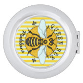 Honeybee Bumblebee Queen Bee Honey | Personalized Makeup Mirror (Side)