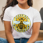 Honeybee Bumblebee Queen Bee Honey | Personalized T-shirt at Zazzle