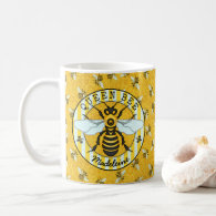 Honeybee Bumblebee Queen Bee Pretty | Personalized Coffee Mug