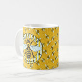 Honeybee Bumblebee Queen Bee Pretty | Personalized Coffee Mug (Front Left)