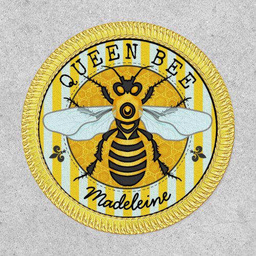 Honeybee Bumblebee Queen Bee Pretty  Personalized Patch