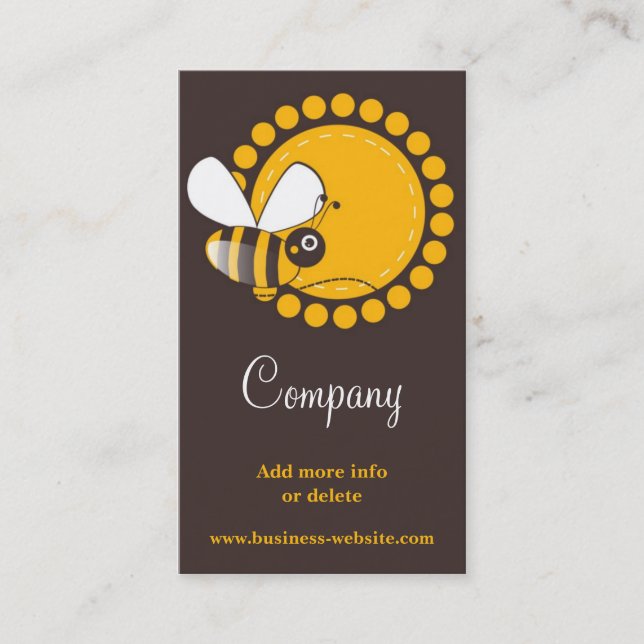 HoneyBee Business Card (Front)