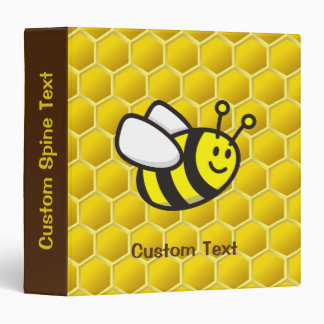 Honeybee Cartoon 3 Ring Binder