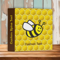 Honeybee Cartoon 3 Ring Binder