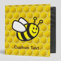 Honeybee Cartoon 3 Ring Binder