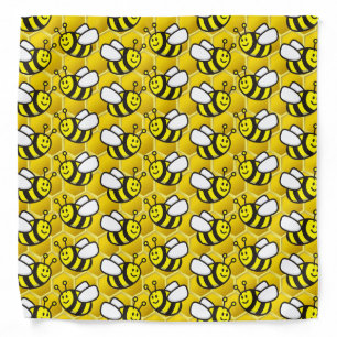 Honeybee cartoon bandana