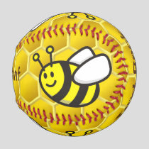 Honeybee Cartoon Baseball