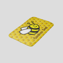 Honeybee Cartoon Bath Mat