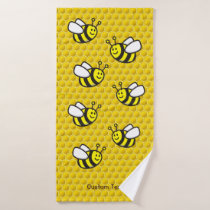 Honeybee Cartoon Bath Towel Set