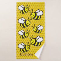 Honeybee Cartoon Bath Towel Set