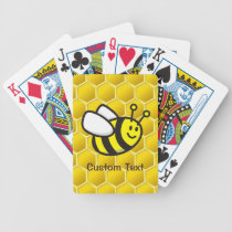 Honeybee Cartoon Bicycle Playing Cards