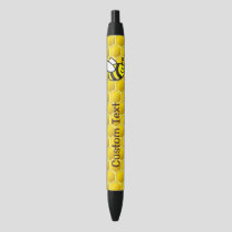 Honeybee Cartoon Black Ink Pen