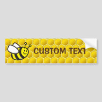 Honeybee Cartoon Bumper Sticker