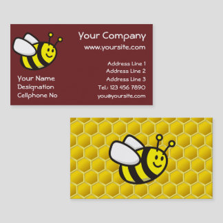 Honeybee Cartoon Business Card