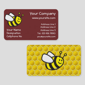Honeybee Cartoon Business Card