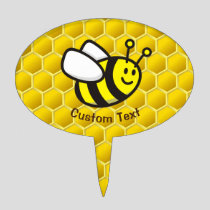 Honeybee Cartoon Cake Topper
