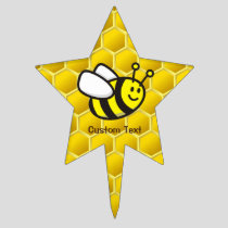 Honeybee Cartoon Cake Topper