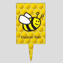 Honeybee Cartoon Cake Topper