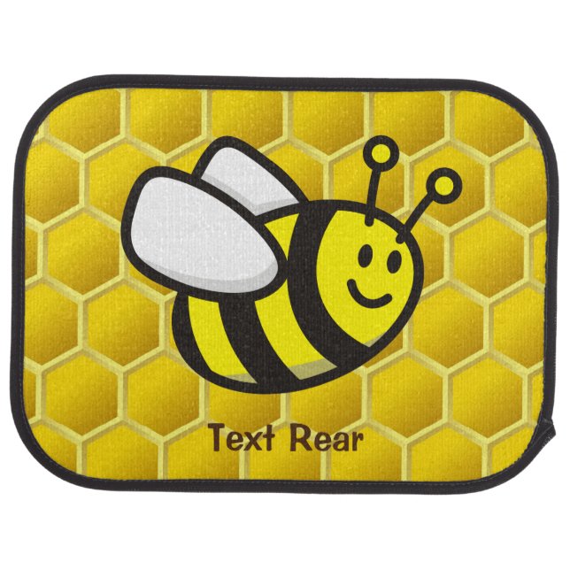 Honeybee Cartoon Car Floor Mat (Rear)
