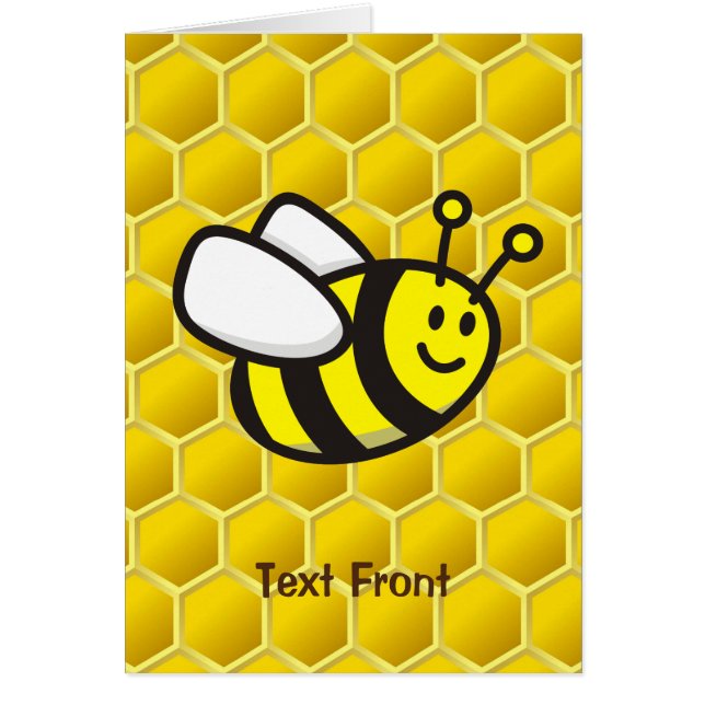 Honeybee Cartoon Cards (Front)