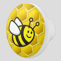 Honeybee Cartoon Ceramic Knob