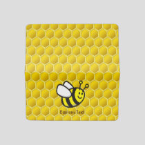 Honeybee Cartoon Checkbook Cover