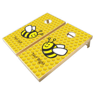 Honeybee Cartoon Cornhole Set