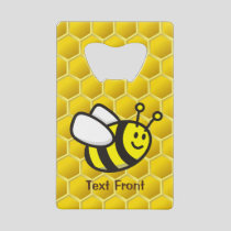 Honeybee Cartoon Credit Card Bottle Opener