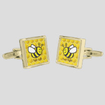 Honeybee Cartoon Cufflinks