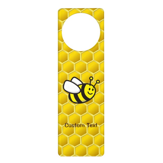 Honeybee Cartoon Door Hanger (Front)