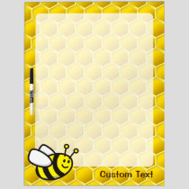 Honeybee Cartoon Dry Erase Board