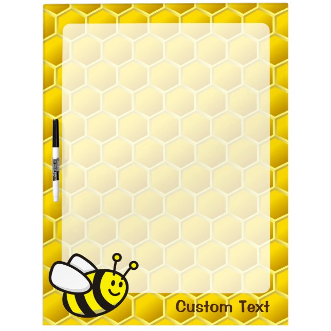 Honeybee Cartoon Dry Erase Board (Front)
