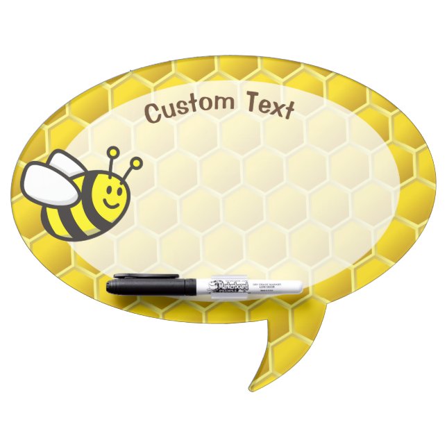 Honeybee Cartoon Dry Erase Board (Front)