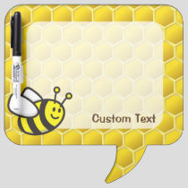 Honeybee Cartoon Dry Erase Board