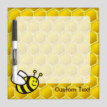 Honeybee Cartoon Dry Erase Board