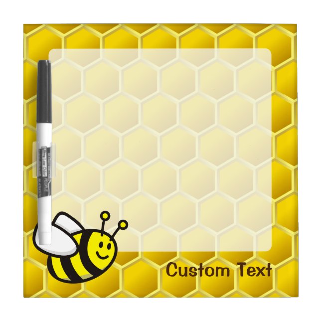 Honeybee Cartoon Dry Erase Board (Front)