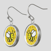 Honeybee Cartoon Earrings