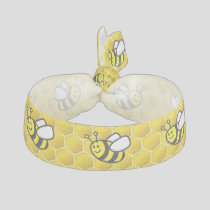 Honeybee Cartoon Elastic Hair Tie