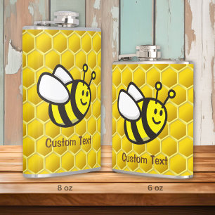 Honeybee cartoon flask