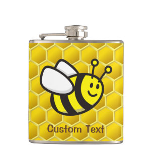 Honeybee cartoon flask