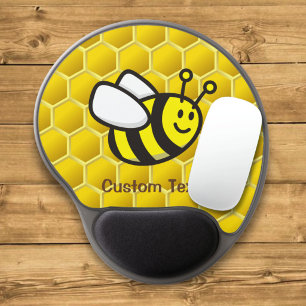 Honeybee cartoon gel mouse pad