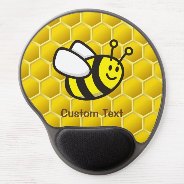 Honeybee cartoon gel mouse pad (Front)