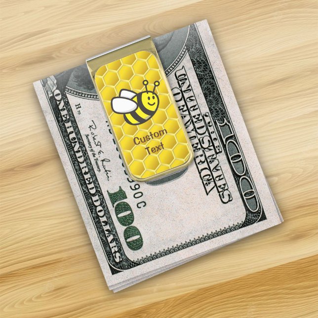 Honeybee Cartoon Gold Finish Money Clip (Creator Uploaded)