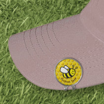 Honeybee Cartoon Golf Hat Clip