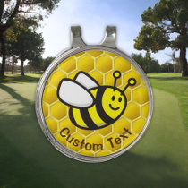 Honeybee Cartoon Golf Hat Clip
